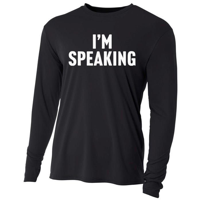 Im Speaking Kamala Harris 2024 Vice President Debate Cooling Performance Long Sleeve Crew