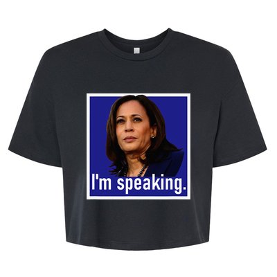 IM Speaking Kamala Harris Bella+Canvas Jersey Crop Tee