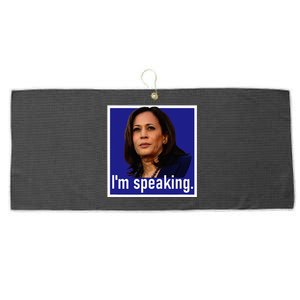 IM Speaking Kamala Harris Large Microfiber Waffle Golf Towel