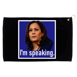 IM Speaking Kamala Harris Grommeted Golf Towel