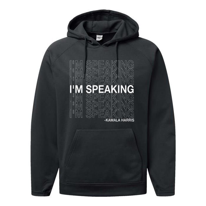 IM Speaking Kamala Harris Funny Vice Presidential Debate Performance Fleece Hoodie