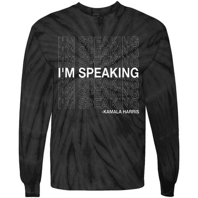 IM Speaking Kamala Harris Funny Vice Presidential Debate Tie-Dye Long Sleeve Shirt