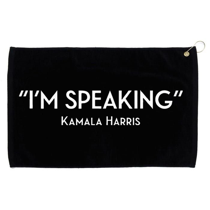 IM Speaking Kamala Harris Grommeted Golf Towel