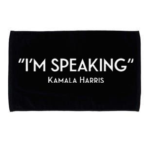 IM Speaking Kamala Harris Microfiber Hand Towel