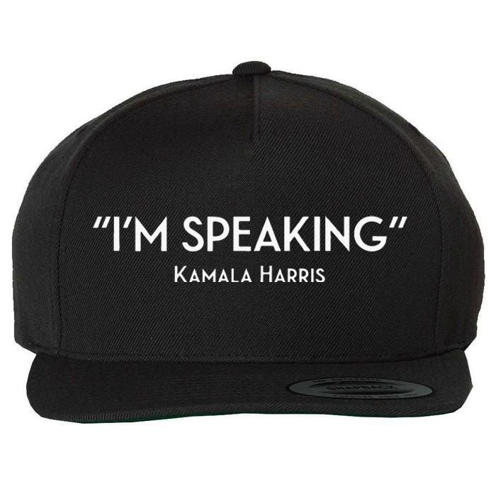 IM Speaking Kamala Harris Wool Snapback Cap