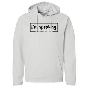 IM Speaking. Kamala Harris 2024 Performance Fleece Hoodie