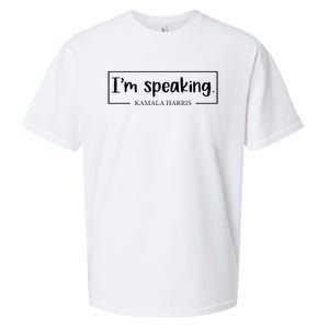 IM Speaking. Kamala Harris 2024 Sueded Cloud Jersey T-Shirt