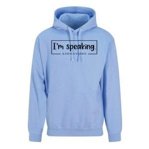 IM Speaking. Kamala Harris 2024 Unisex Surf Hoodie