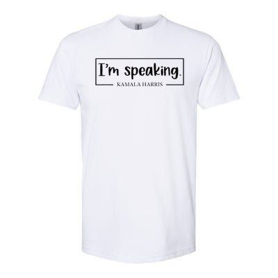 IM Speaking. Kamala Harris 2024 Softstyle® CVC T-Shirt