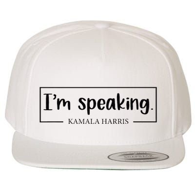 IM Speaking. Kamala Harris 2024 Wool Snapback Cap