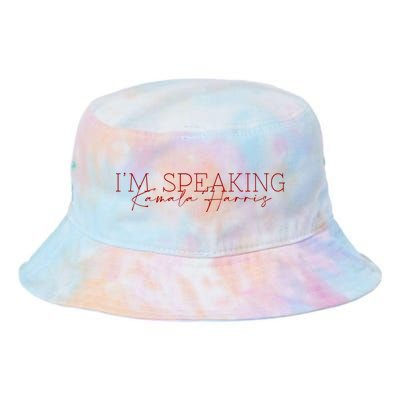 IM Speaking Kamala Harris Tie Dye Newport Bucket Hat