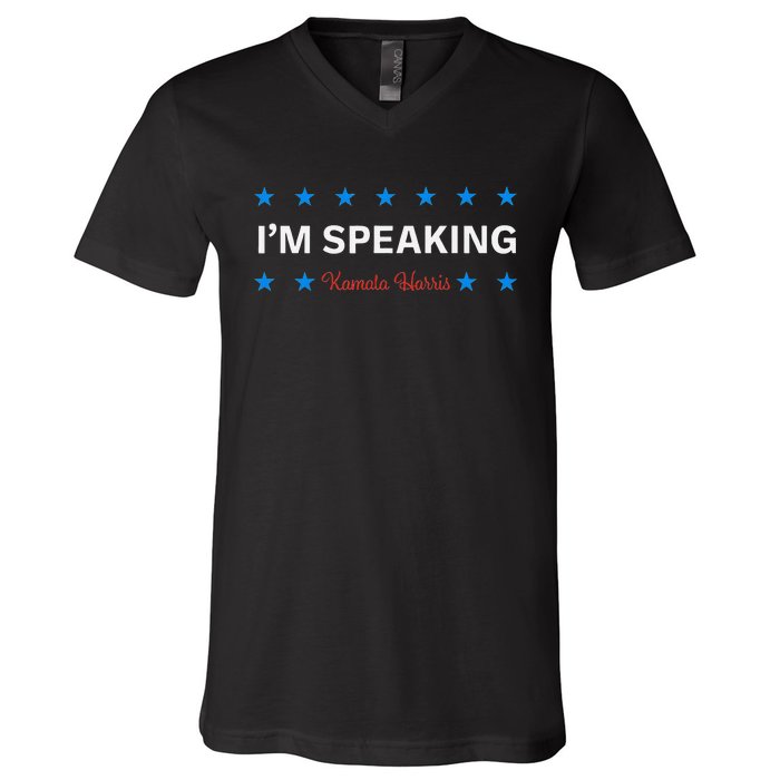 I’M Speaking Kamala Harris V-Neck T-Shirt