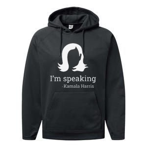 IM Speaking Kamala Harris 2024 Vote Democrat Performance Fleece Hoodie