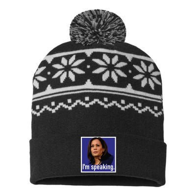 Im Speaking Kamala Harris USA-Made Snowflake Beanie