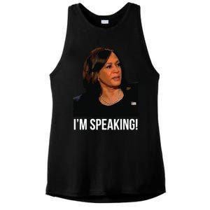 Im Speaking Kamala Harris Vice President Debate Vote Ladies PosiCharge Tri-Blend Wicking Tank