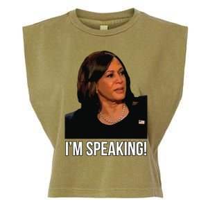 Im Speaking Kamala Harris Vice President Debate Vote Garment-Dyed Women's Muscle Tee