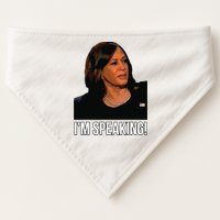 Im Speaking Kamala Harris Vice President Debate Vote USA-Made Doggie Bandana