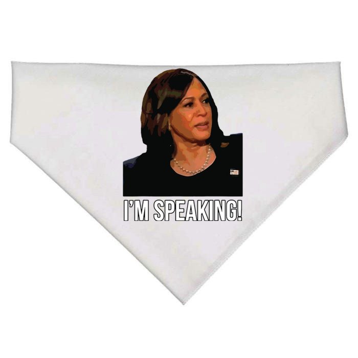 Im Speaking Kamala Harris Vice President Debate Vote USA-Made Doggie Bandana