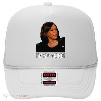 Im Speaking Kamala Harris Vice President Debate Vote High Crown Mesh Back Trucker Hat