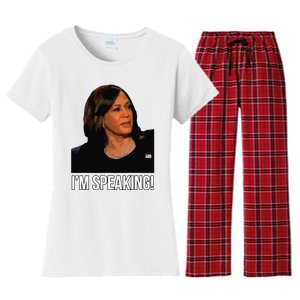 Im Speaking Kamala Harris Vice President Debate Vote Women's Flannel Pajama Set