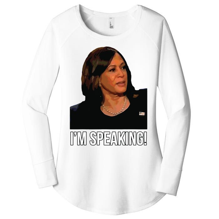 Im Speaking Kamala Harris Vice President Debate Vote Women's Perfect Tri Tunic Long Sleeve Shirt