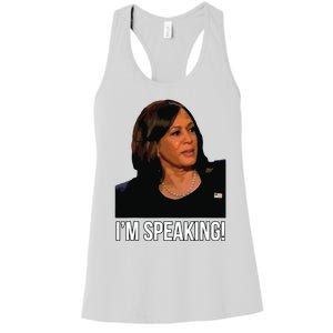 Im Speaking Kamala Harris Vice President Debate Vote Women's Racerback Tank