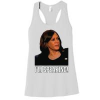 Im Speaking Kamala Harris Vice President Debate Vote Women's Racerback Tank