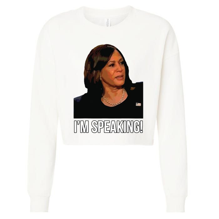 Im Speaking Kamala Harris Vice President Debate Vote Cropped Pullover Crew