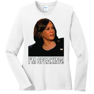 Im Speaking Kamala Harris Vice President Debate Vote Ladies Long Sleeve Shirt