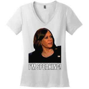 Im Speaking Kamala Harris Vice President Debate Vote Women's V-Neck T-Shirt