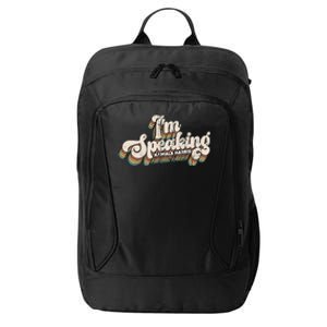 IM Speaking Kamala Harris Presidential Election City Backpack