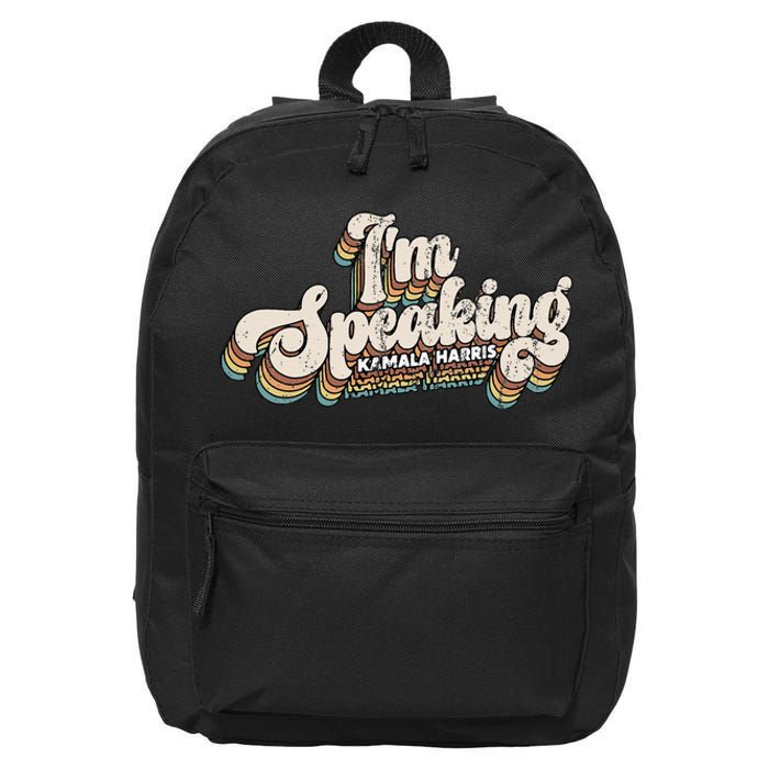 IM Speaking Kamala Harris Presidential Election 16 in Basic Backpack