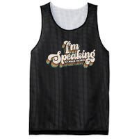 IM Speaking Kamala Harris Presidential Election Mesh Reversible Basketball Jersey Tank