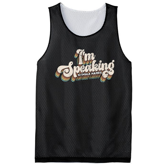 IM Speaking Kamala Harris Presidential Election Mesh Reversible Basketball Jersey Tank