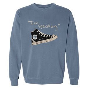 IM Speaking Kamala Harris 2024 Sneakers Garment-Dyed Sweatshirt