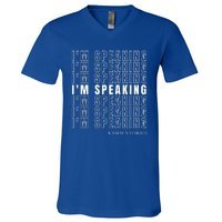 IM Speaking Kamala Harris Funny Vice Presidential Debate V-Neck T-Shirt