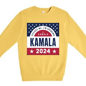 IM Speaking Kamala Harris 2024 Meaningful Gift Premium Crewneck Sweatshirt