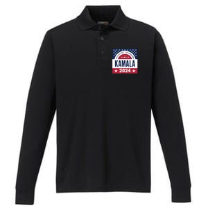 IM Speaking Kamala Harris 2024 Meaningful Gift Performance Long Sleeve Polo