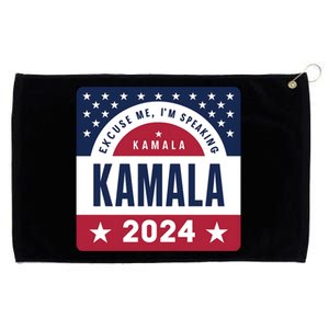 IM Speaking Kamala Harris 2024 Meaningful Gift Grommeted Golf Towel