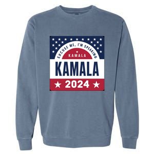 IM Speaking Kamala Harris 2024 Meaningful Gift Garment-Dyed Sweatshirt