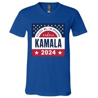 IM Speaking Kamala Harris 2024 Meaningful Gift V-Neck T-Shirt