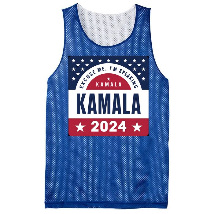 IM Speaking Kamala Harris 2024 Meaningful Gift Mesh Reversible Basketball Jersey Tank