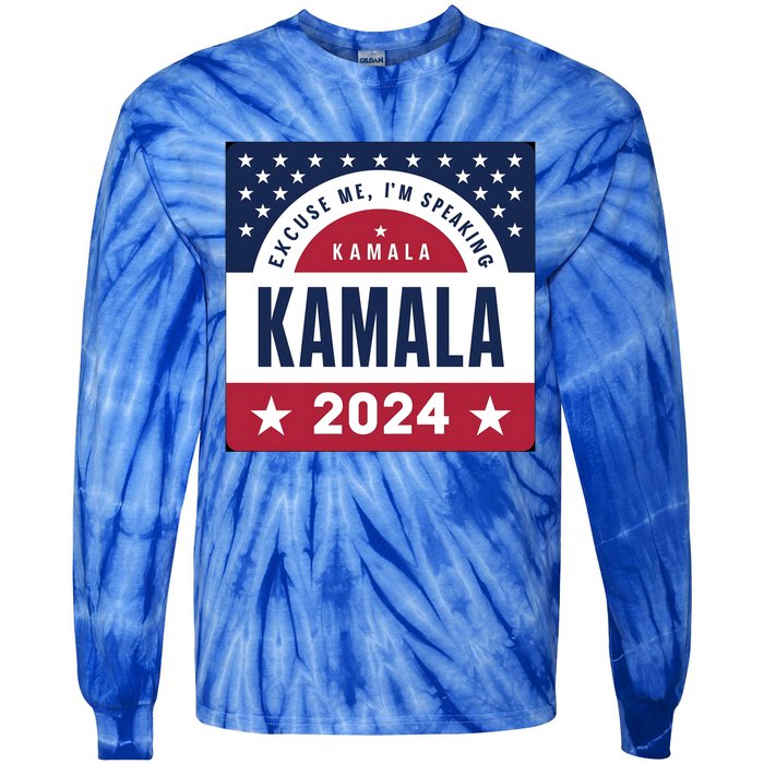 IM Speaking Kamala Harris 2024 Meaningful Gift Tie-Dye Long Sleeve Shirt