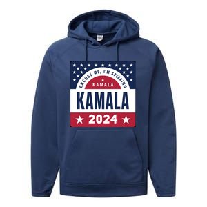 IM Speaking Kamala Harris 2024 Meaningful Gift Performance Fleece Hoodie