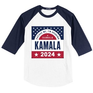 IM Speaking Kamala Harris 2024 Meaningful Gift Baseball Sleeve Shirt