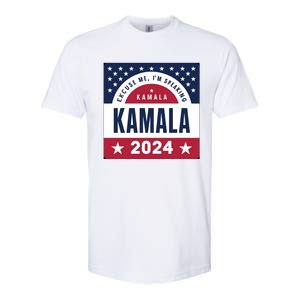 IM Speaking Kamala Harris 2024 Meaningful Gift Softstyle CVC T-Shirt