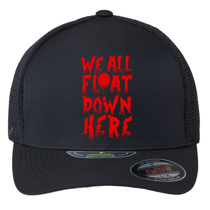 IT Stephen Kings WE ALL FLOAT DOWN HERE Clown Pennywise Horror Flexfit Unipanel Trucker Cap