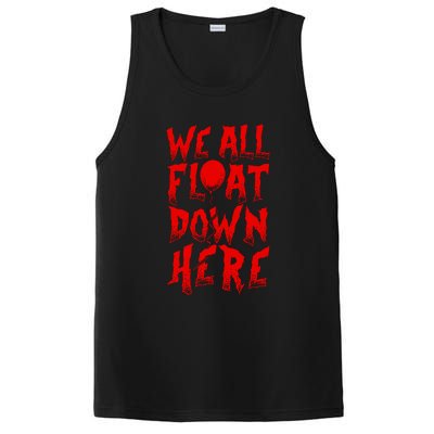 IT Stephen Kings WE ALL FLOAT DOWN HERE Clown Pennywise Horror PosiCharge Competitor Tank