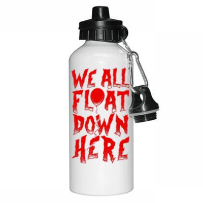 IT Stephen Kings WE ALL FLOAT DOWN HERE Clown Pennywise Horror Aluminum Water Bottle