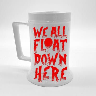 IT Stephen Kings WE ALL FLOAT DOWN HERE Clown Pennywise Horror Beer Stein